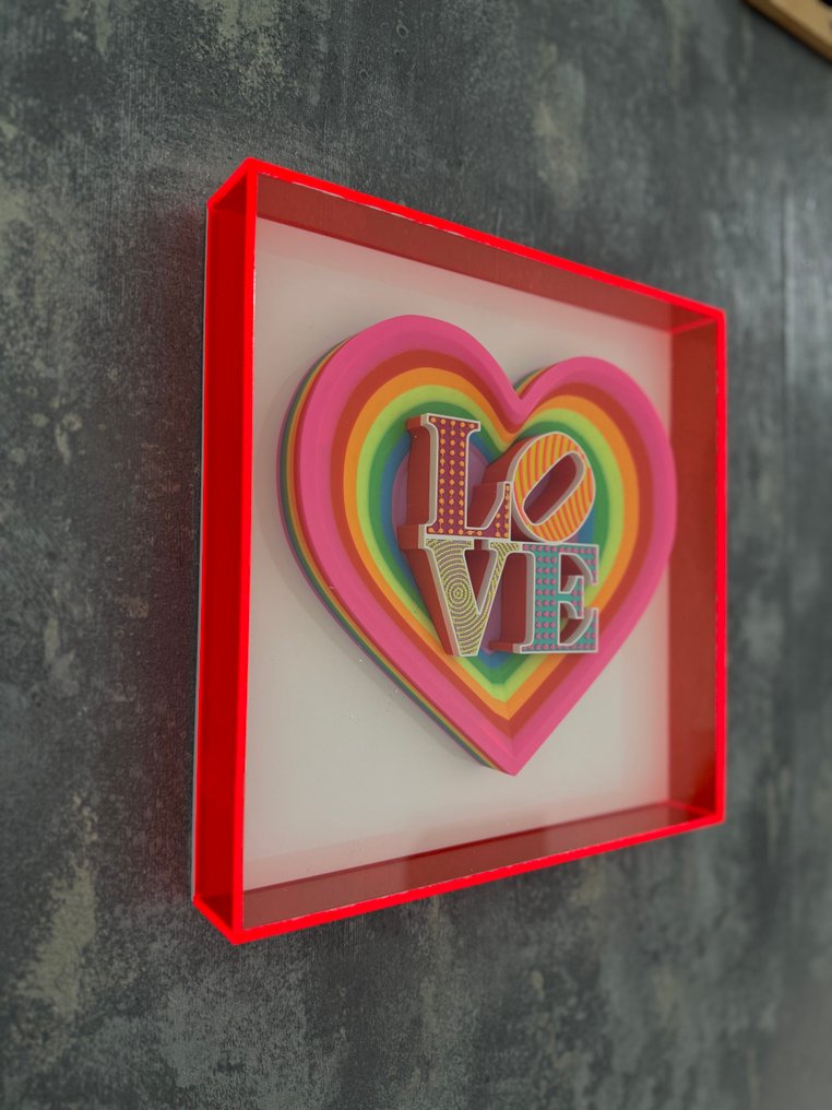 KIRAS - HEART LOVE! 25x25cm rosso #2.1