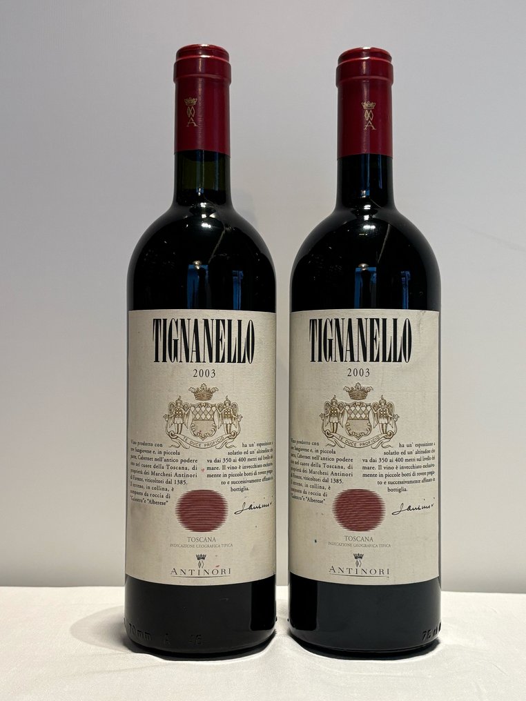 2003 Marchesi Antinori Tignanello - Tuscany IGT - 2 Bottles (0.75L) #1.0