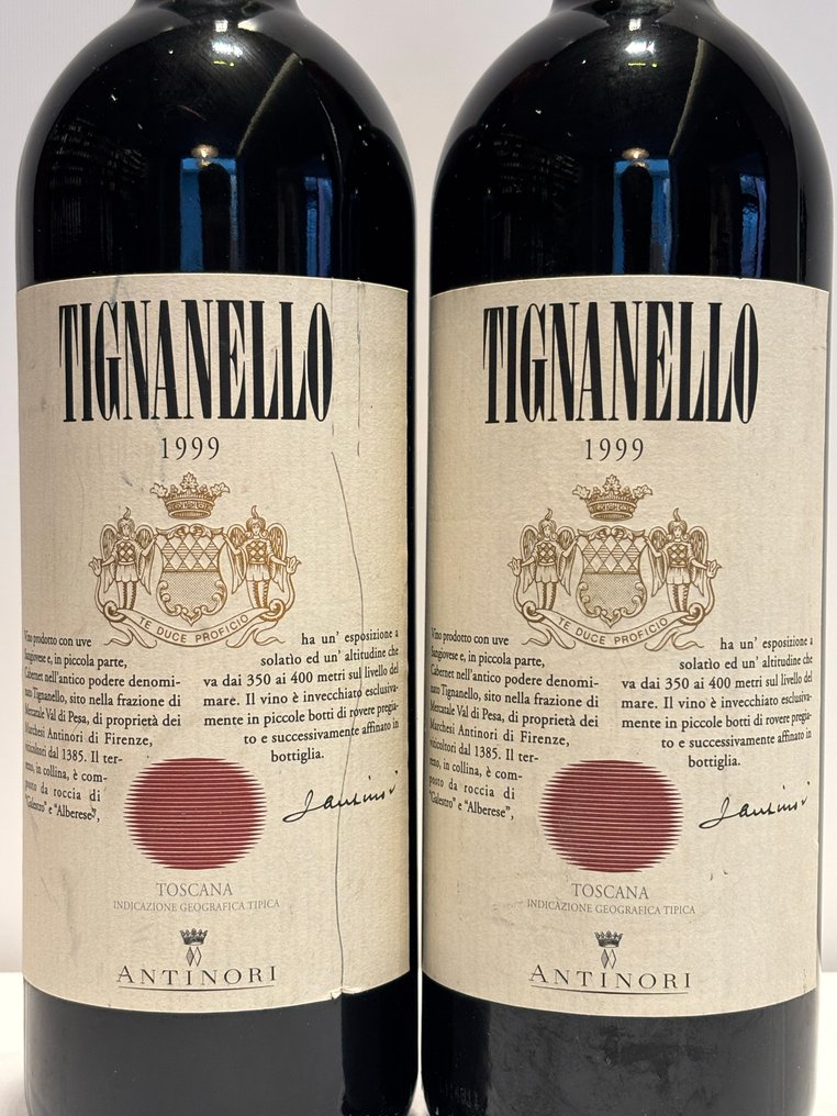 1999 Marchesi Antinori, Tignanello - Tuscany IGT - 2 Bottles (0.75L) #2.1