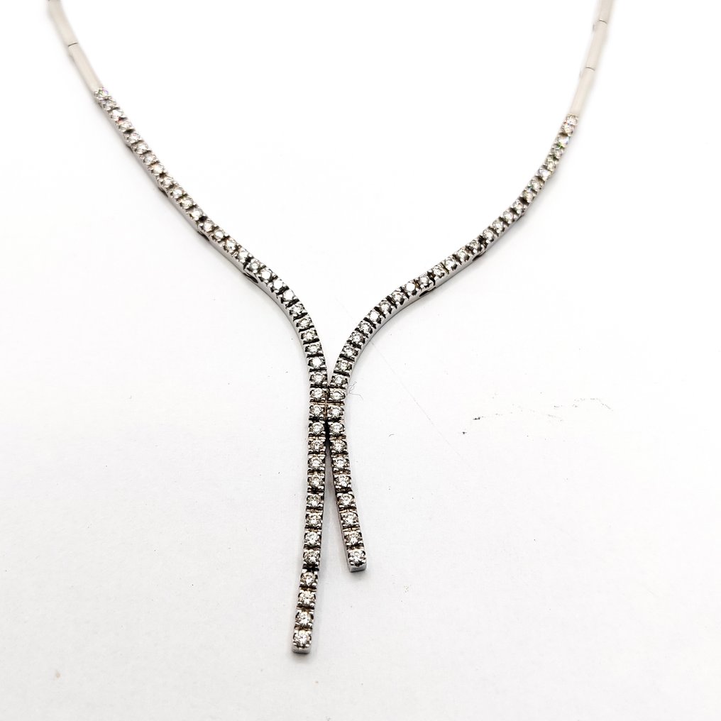Halskæde - 18 kraat Hvidguld #3.2