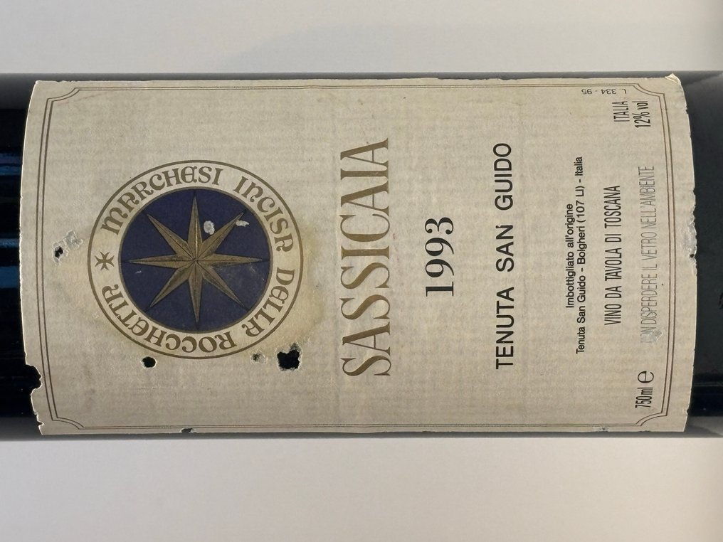 1993 Tenuta San Guido Sassicaia - Bolgheri - 2 Bottles (0.75L) #3.2