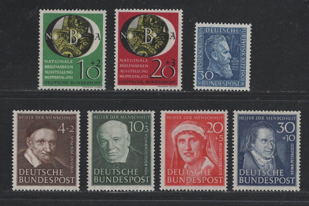 德國 1951 - 完整的年度邮票发行 #3.2