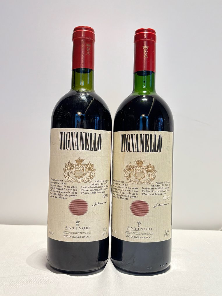 1993 , 1994 Marchesi Antinori Tignanello - Tuscany IGT - 2 Bottles (0.75L) #1.0