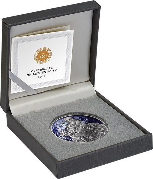 Kamerun. 3000 Francs 2022 - Earth Planets and Gods 3 Oz with COA and BOX #1.0