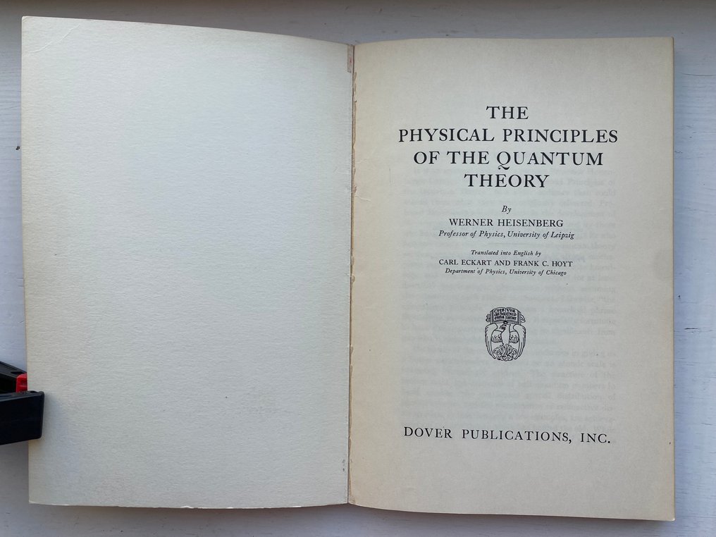 Werner Heisenberg - The Physical Principles of Quantum Theory - 1930 #2.1