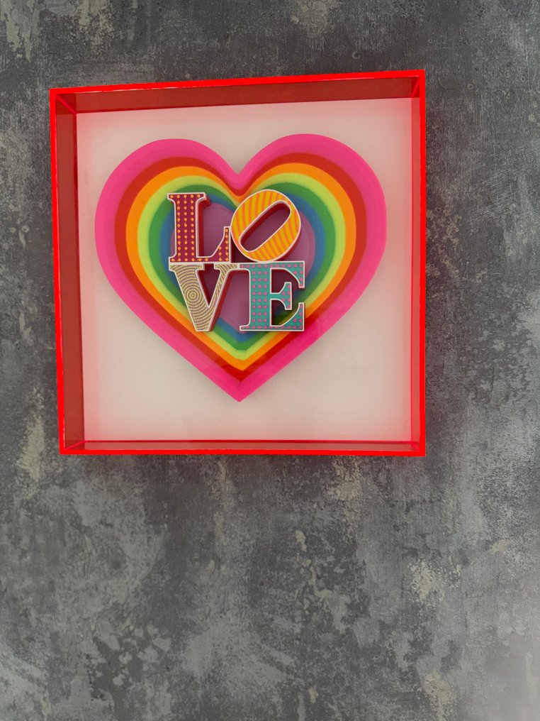 KIRAS - HEART LOVE! 25x25cm rosso #1.0