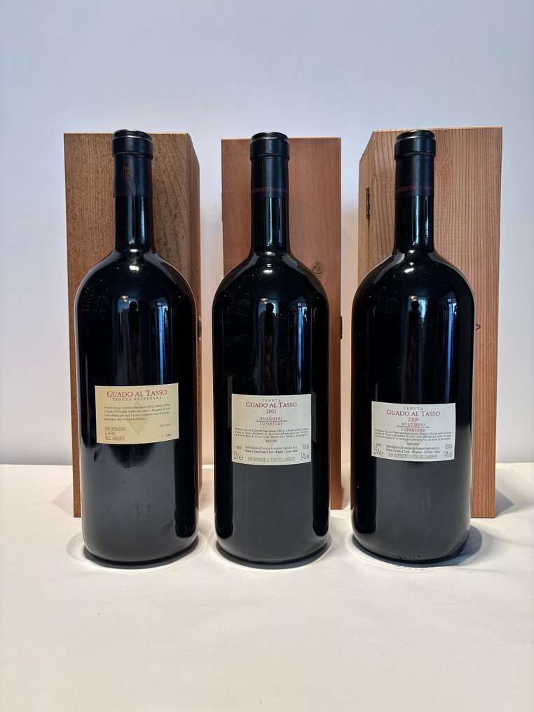Marchesi Antinori, Guado al Tasso 1997, 2000, 2001 - Bolgheri DOCG - 3 Magnums (1.5L) #2.1