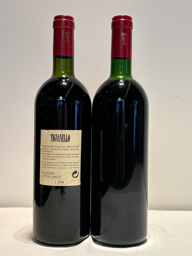1993 , 1994 Marchesi Antinori Tignanello - Tuscany IGT - 2 Bottles (0.75L) #4.3