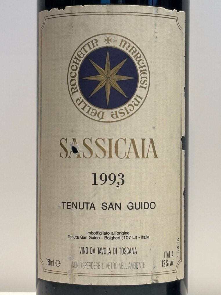 1993 Tenuta San Guido Sassicaia - Bolgheri - 2 Bottles (0.75L) #2.1