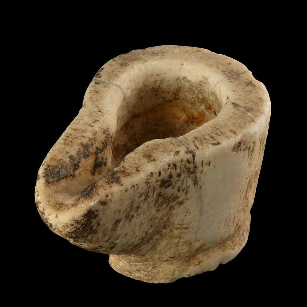 Μεσαιωνική, εποχή σταυροφόρων Μάρμαρο Λάμπα λαδιού #1.0