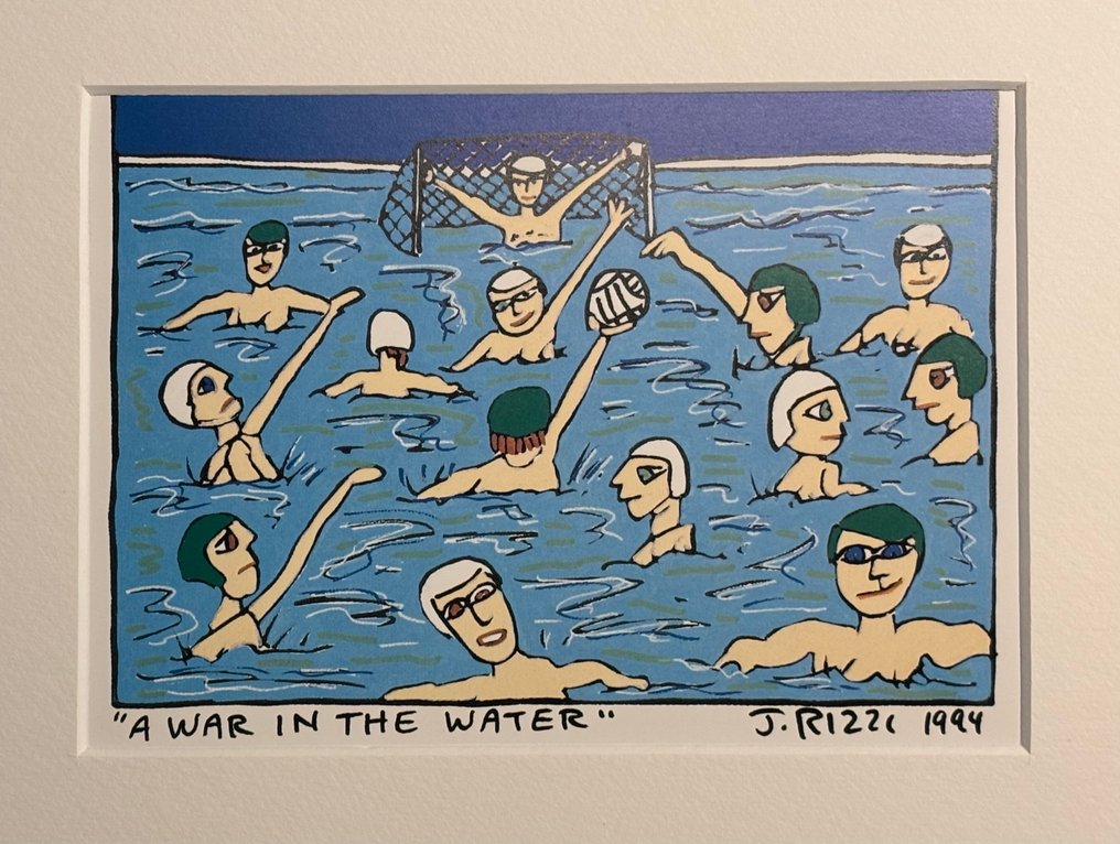 James Rizzi (1950-2011) - A War in the Water #3.2