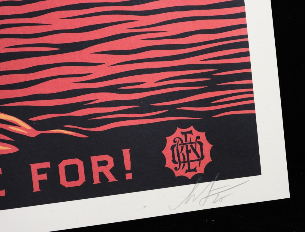 Shepard Fairey (OBEY) (1970) - These Sunsets Are To Die For ! SIGNED Offset Lithograph #2.1