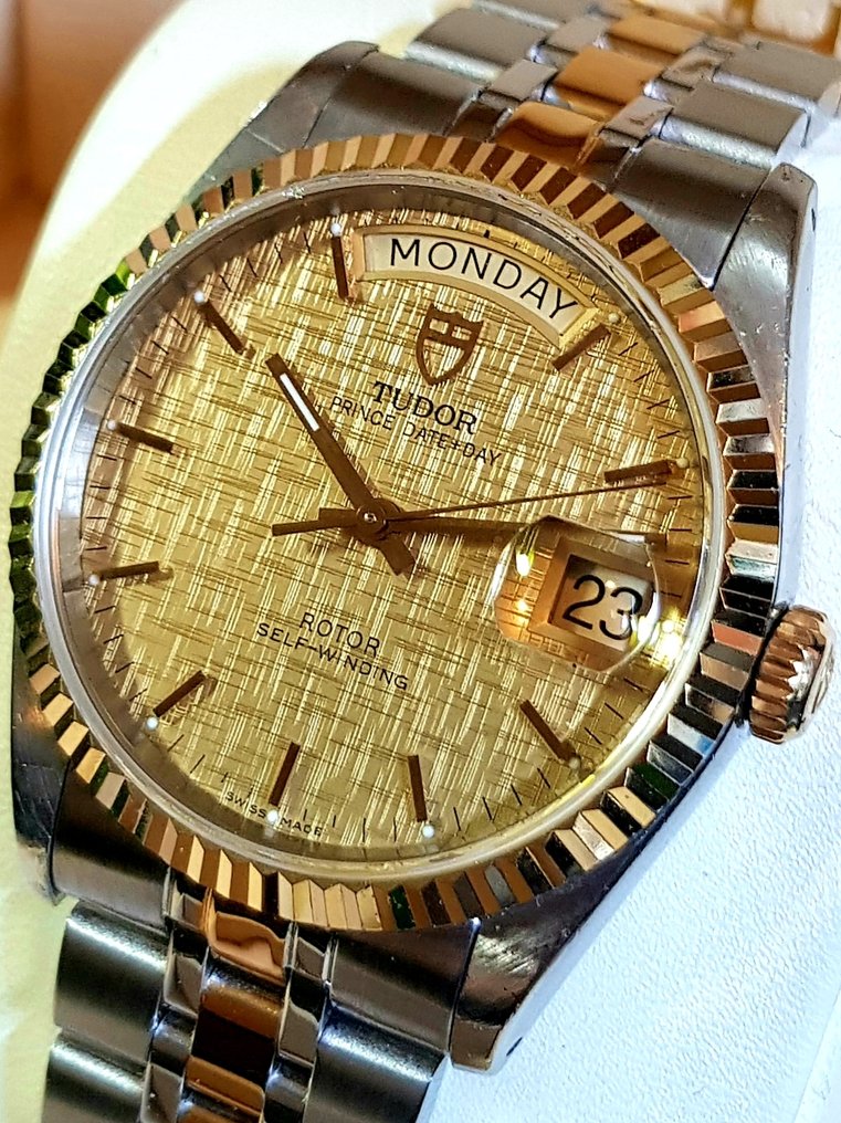 Tudor - Prince Date+Day - "GOLD LINEN DIAL" - Ref. No. 76213 - 男士 - 2000-2010 #4.3