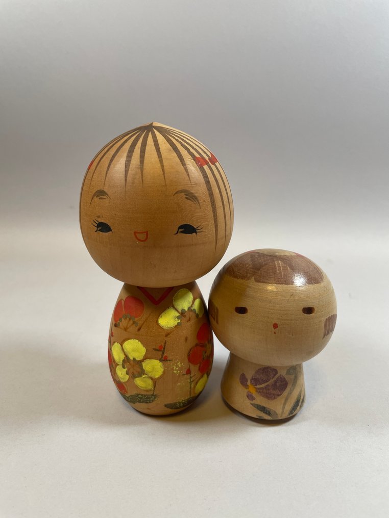 精湛工艺：传统木屐娃娃 - 木 - 日本 - 1900-2000 #2.1