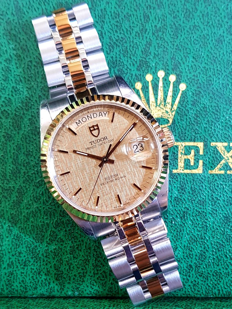 Tudor - Prince Date+Day - "GOLD LINEN DIAL" - Ref. No. 76213 - 男士 - 2000-2010 #2.1