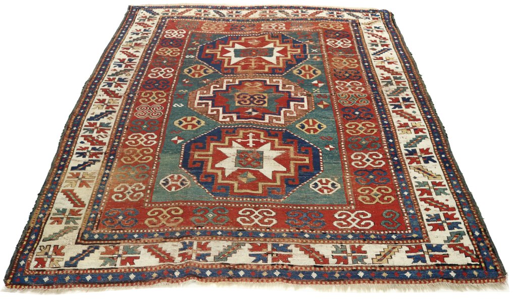 Kazak antikke tæpper - Tæppe - 220 cm - 170 cm - Tidsløs elegance #1.0