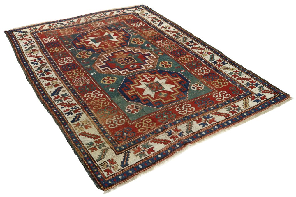 Kazak antikke tæpper - Tæppe - 220 cm - 170 cm - Tidsløs elegance #2.1