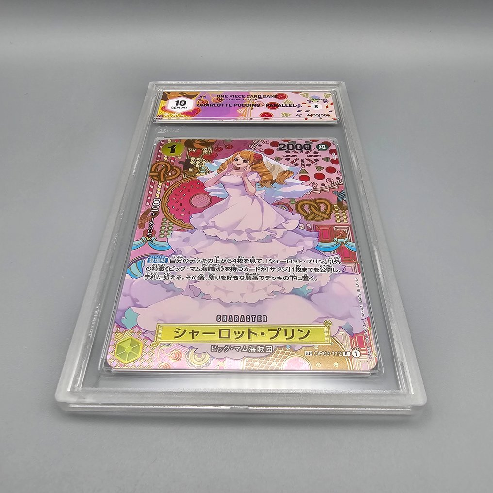 One Piece Graded card - Mosaico: CHARLOTTE PUDDING (Parallel) OP03-112 SP - Graad 10 #1.0