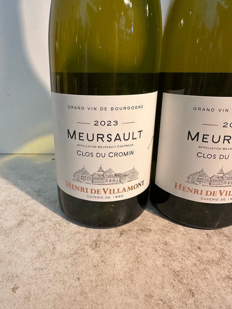 2023 Henri de Villamont "Clos du Cromin" - Meursault - 3 Bottles (0.75L) #1.0