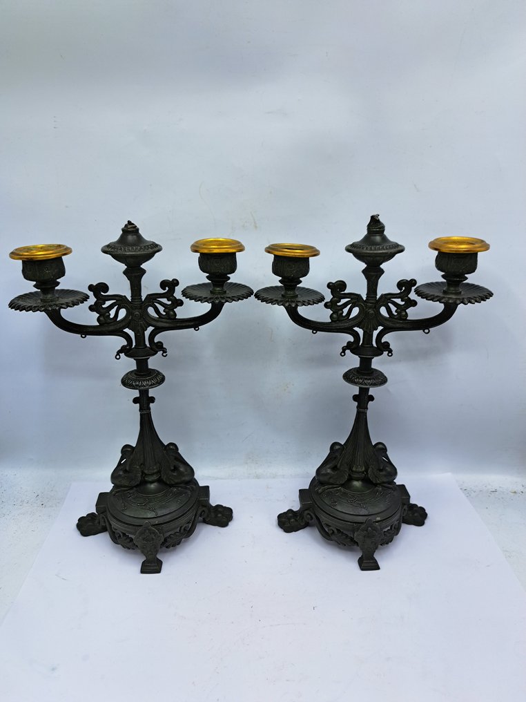 燭台 - 合金 - 两个桌灯 #3.2