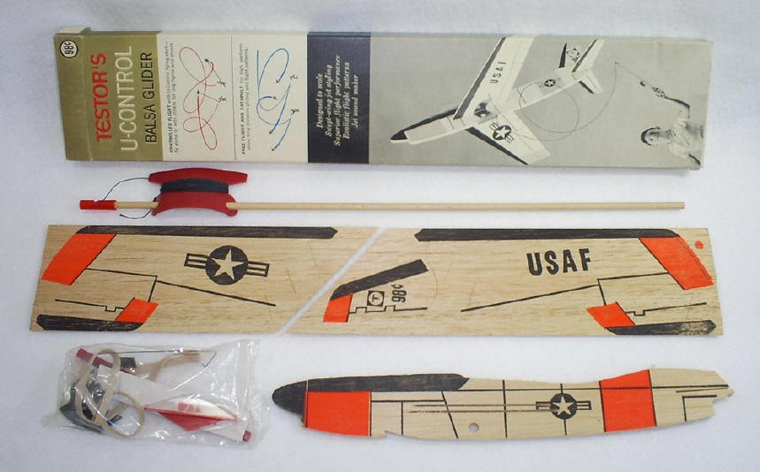 Testors - Παιχνίδι Testors U-Control Balsa Glider - 1960-1970 - ΗΠΑ #1.0