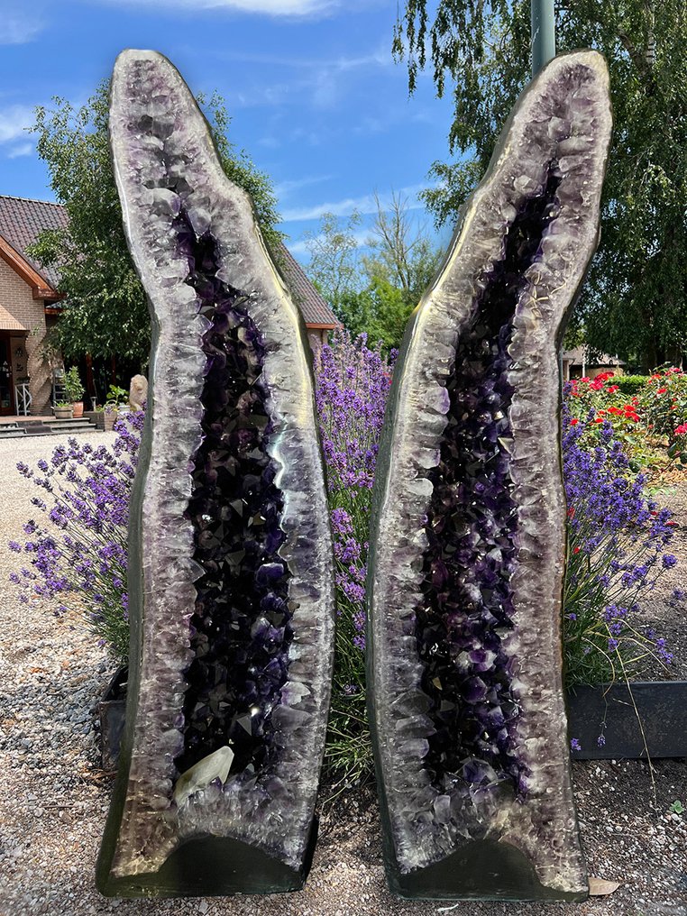 Ametista Geode - Altezza: 125 cm - Larghezza: 33 cm- 227 kg - (2) #1.0