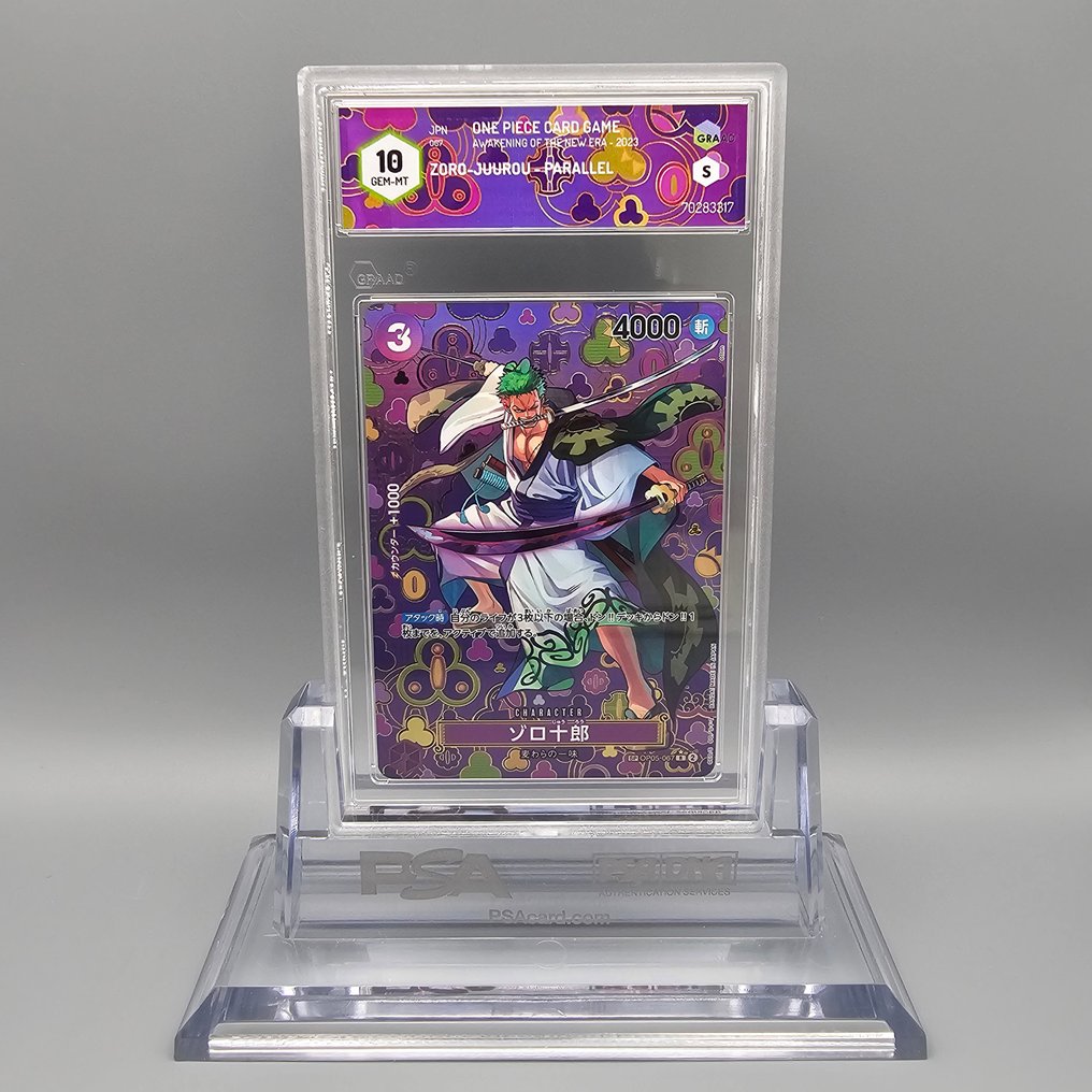 One Piece - 1 Graded card - Mosaico: ZORO (Secret) OP05-067 SP - Graad 10 #2.1