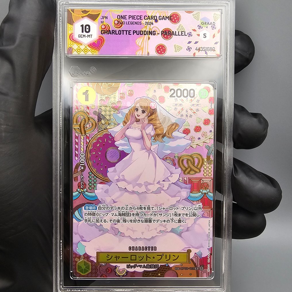 One Piece Graded card - Mosaico: CHARLOTTE PUDDING (Parallel) OP03-112 SP - Graad 10 #3.2