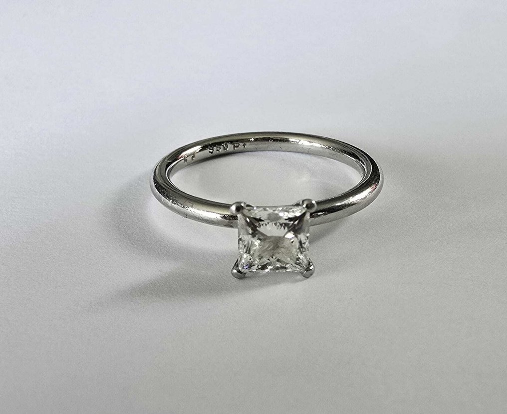 订婚戒指 白金 钻石 (天然) - 订婚戒指 #1.0