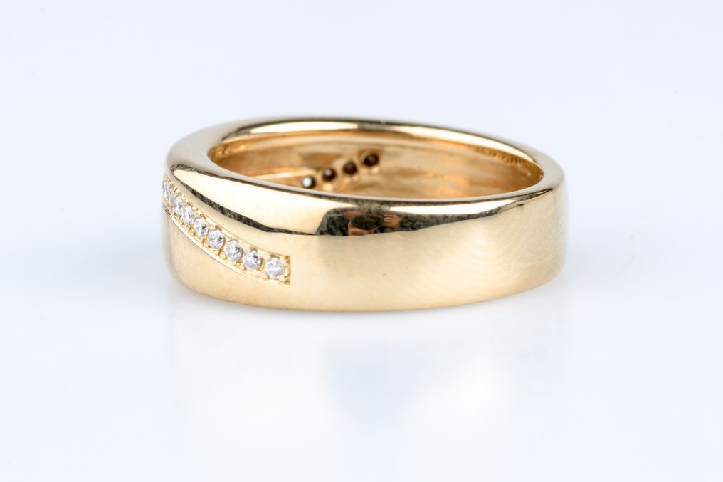 戒指 - 18 克拉 黃金 -  0.24ct. tw. 鉆石 (天然)  #4.3