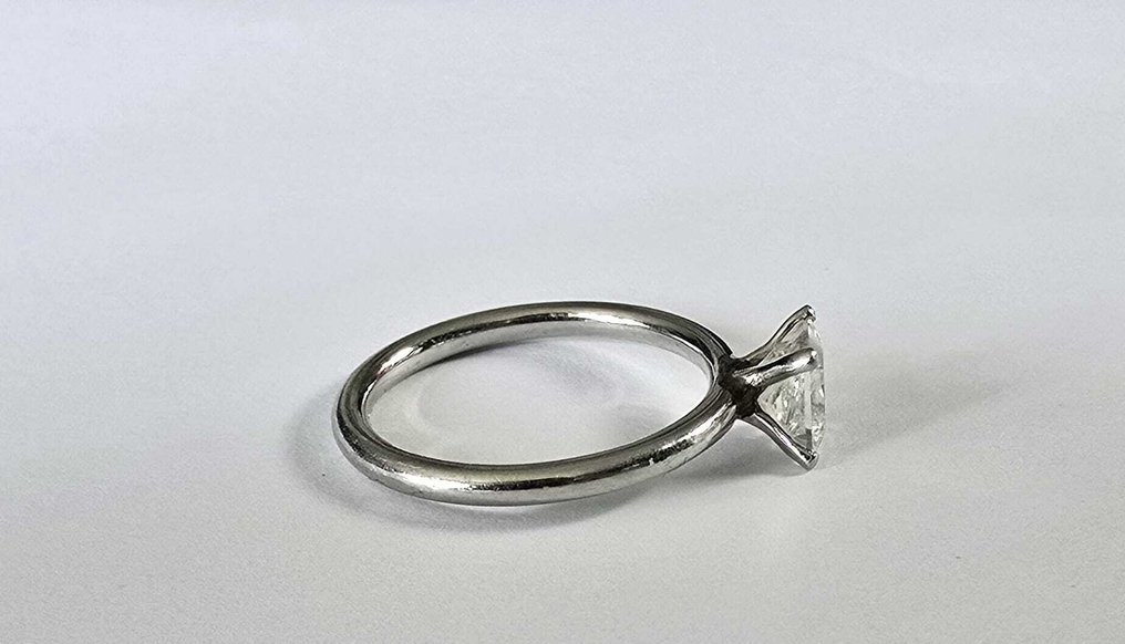 订婚戒指 白金 钻石 (天然) - 订婚戒指 #1.0