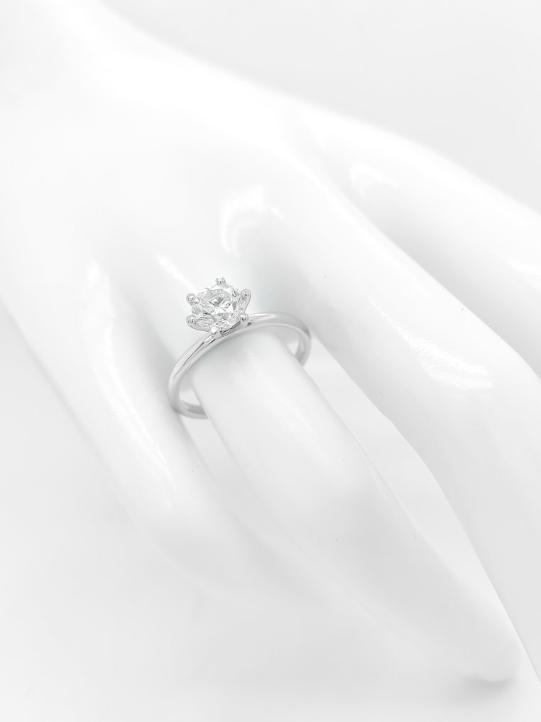 Ring - 14 kt. White gold, F/VS2 - 1.01ct. tw. Diamond (Natural) #3.2