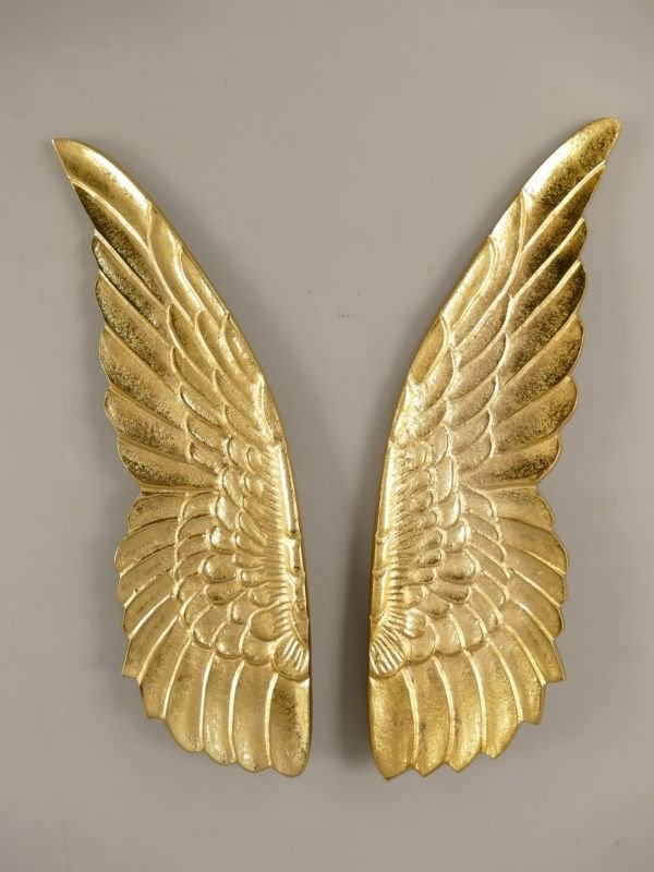 Γλυπτό, Wanddecoratie / Vleugels van de engel - 43 cm - Σίδερο #1.0