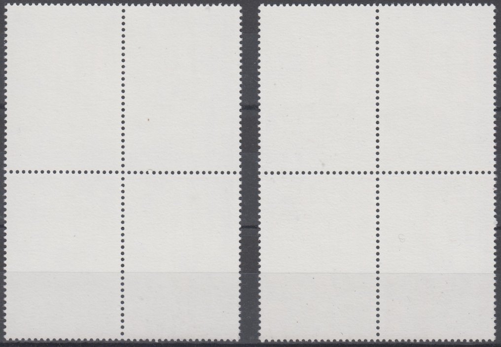 Ισπανία  - Συλλογή γραμματοσήμων του Δεύτερου Αιώνα. Ποικιλίες. - Edifil 2843 B4, 2863 B4, 3039 B4, 2591dw #1.0