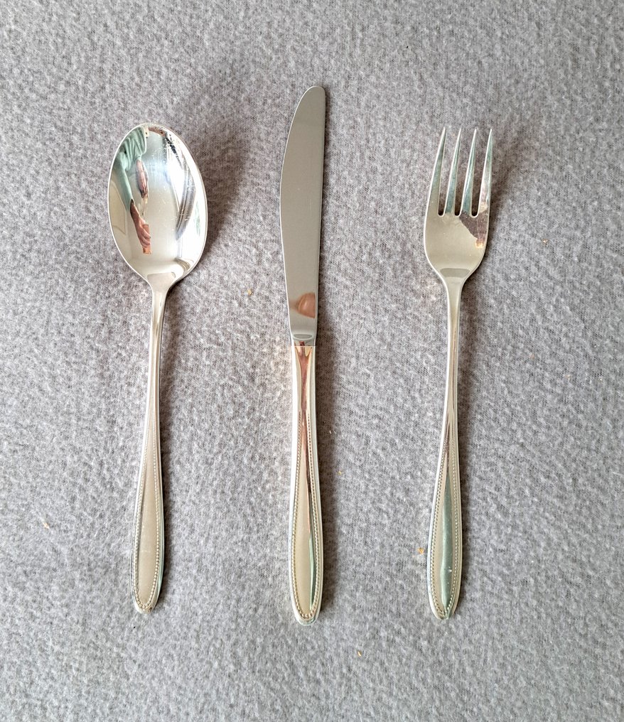 GERO - Besteck (42) - 281 Perla Parelrand - Versilbert #1.0