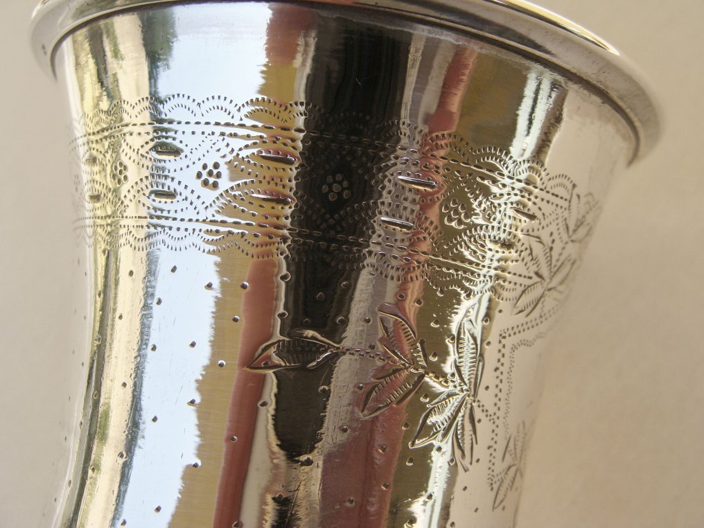 Exquisite 950 Silver Cup  - Edmond Bonnescoeur, Paris (c. 1890) #2.1