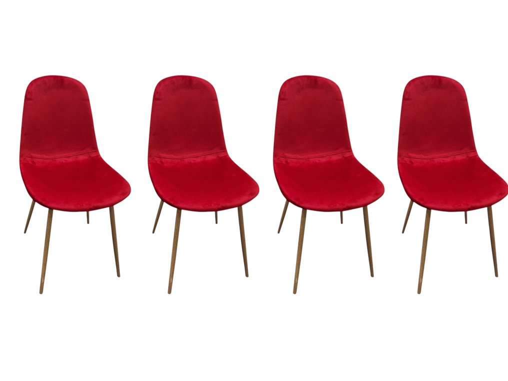 Potiron - Spisestue stol (4) - Fløjl #1.0