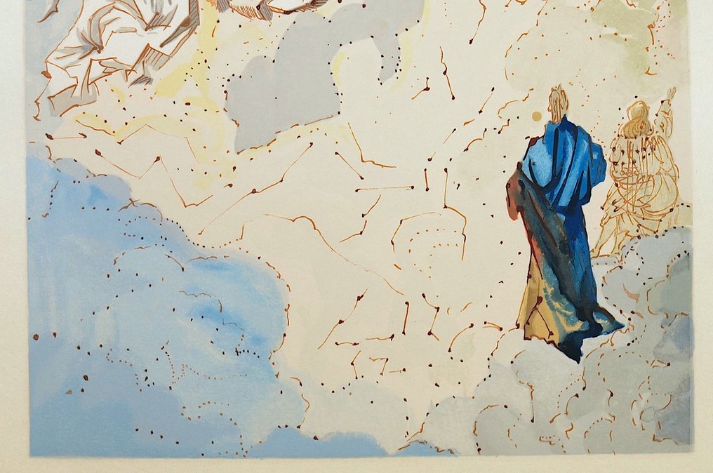 Salvador Dali (1904-1989) - Costellazione di Spiriti Beati (Divina Commedia - Paradiso) #2.1
