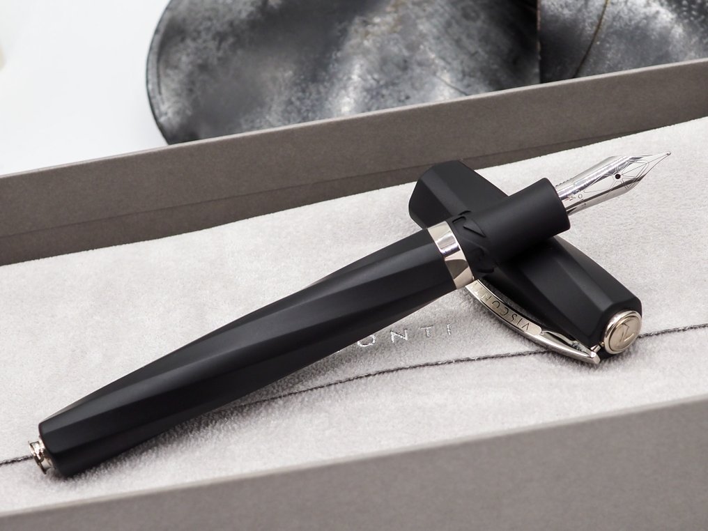 Visconti - Divina Matte Black - Medium - 沒有保留價 - 自來水筆 #3.2