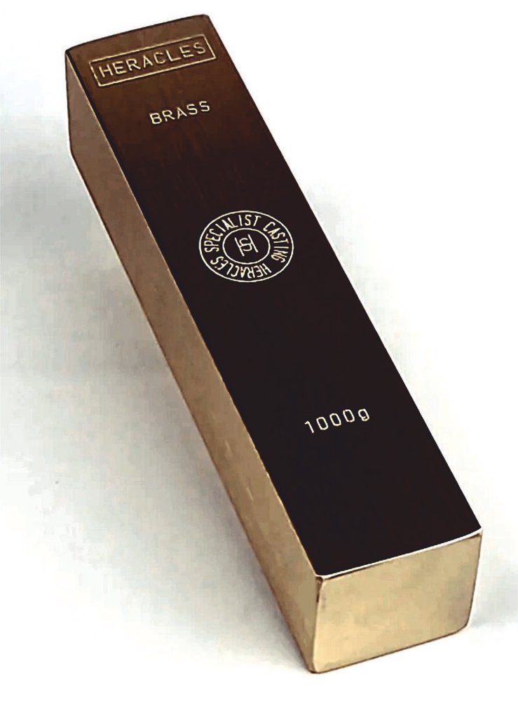 1 chilogrammo di ottone (Messing) - Fonderie Heracles - Francia. (Senza prezzo di riserva) #1.0