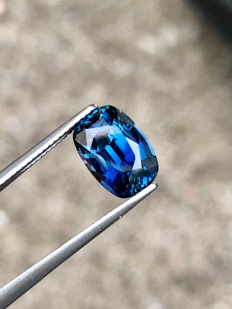 Albastru, Verde Safir - 2.36 ct - Asociația internațională de pietre prețioase colorate (ICA GemLab) - Safir natural bicolor #3.2