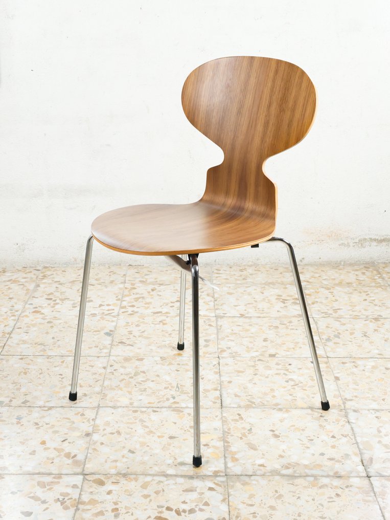 Fritz Hansen - Arne Jacobsen - 椅 - Ant Chair 3101 - 核桃木, 不銹鋼 - 第2/2拍品 #1.0