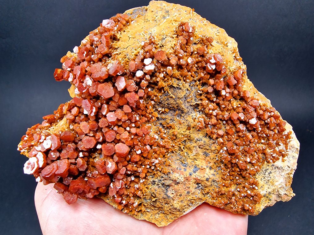 钒铅矿 最具攻击性的橙红色 - 高度: 130 mm - 宽度: 90 mm- 405 g - (1) #1.0