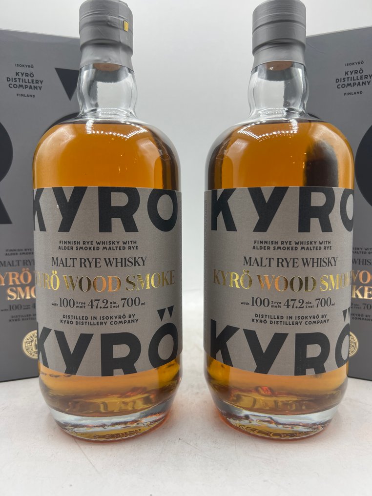 Kyrö Wood Smoke Malt Rye  - 70 cl - 2 flaskor #1.0