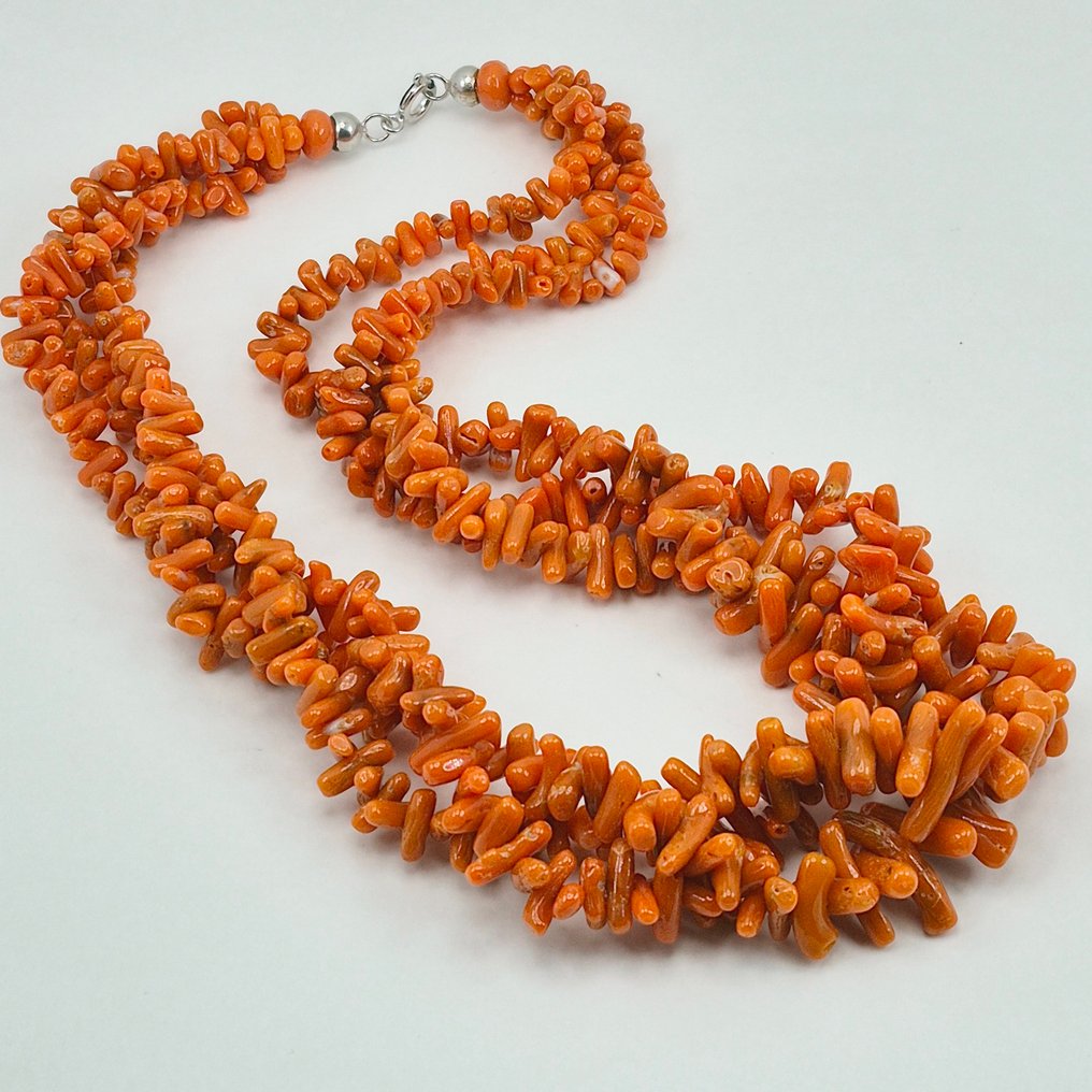 Corallo di sangue - Argento - Collana - CORALLO SCIACCA #3.2