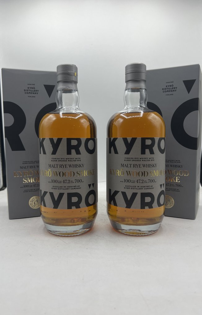 Kyrö Wood Smoke Malt Rye  - 70 cl - 2 flaskor #1.0