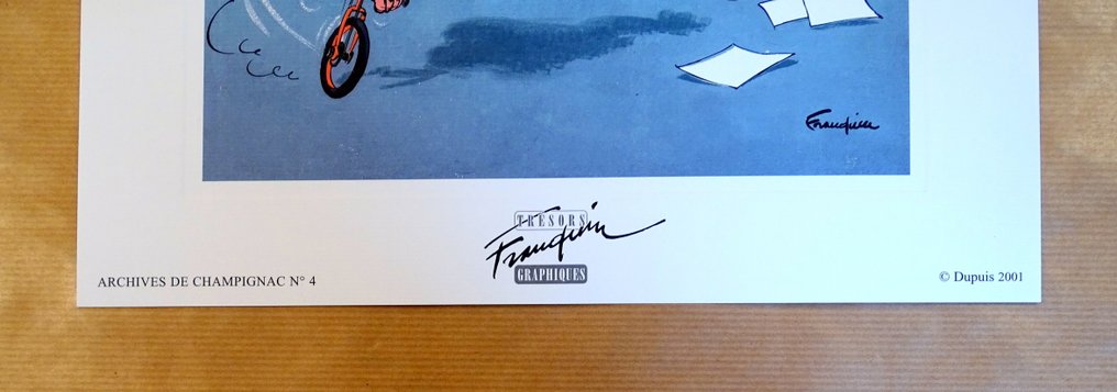 Franquin, André - 1 Offset Print - Spirou et Fantasio - Archives de Champignac N°4 #4.3