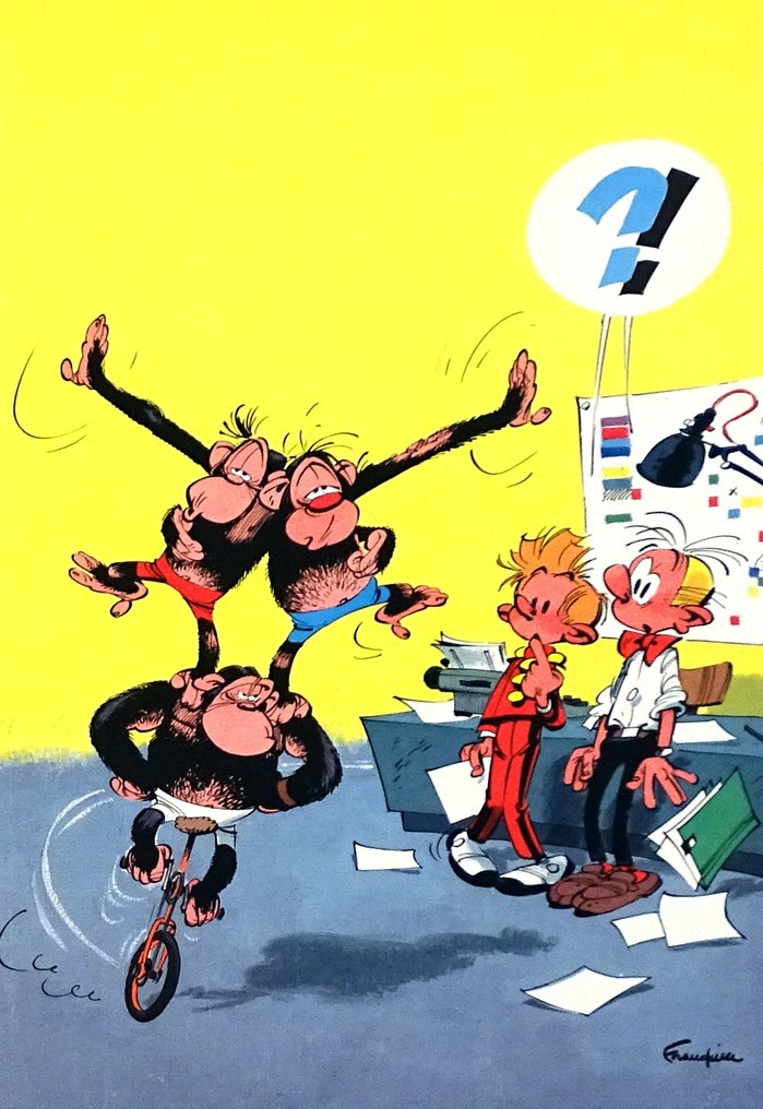 Franquin, André - 1 Offset Print - Spirou et Fantasio - Archives de Champignac N°4 #2.1