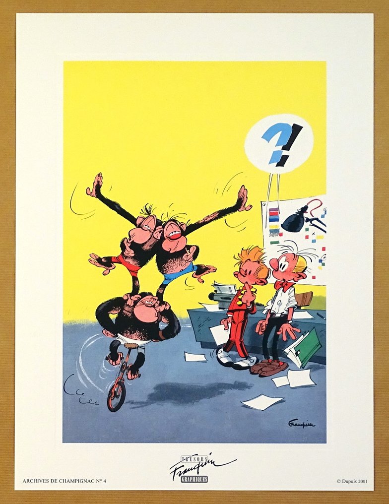 Franquin, André - 1 Offset Print - Spirou et Fantasio - Archives de Champignac N°4 #1.0