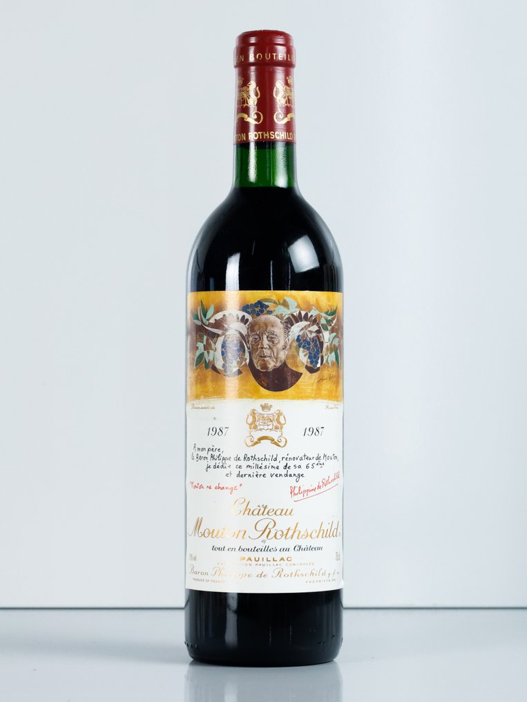 1987 Château Mouton Rothschild - 波雅克 1er Grand Cru Classé - 1 Bottle (0.75L) #1.0